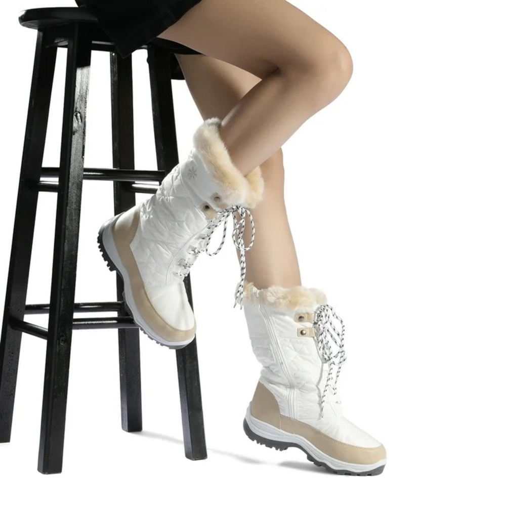 Dream Pairs Faux Fur Snow & Rain Boots – Women’s Size 9